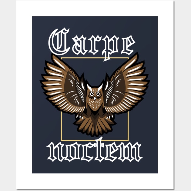 Copy of Carpe noctem Owl Wall Art by artbleed